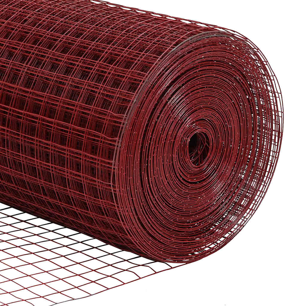 Suvirinto vielos tvoros Raudona 1.5 x 25 m