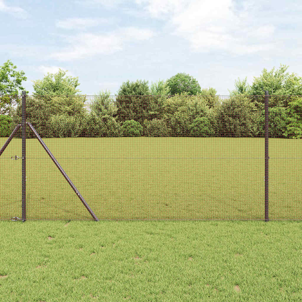Suvirinto vielos tvoros Raudona 1.5 x 25 m