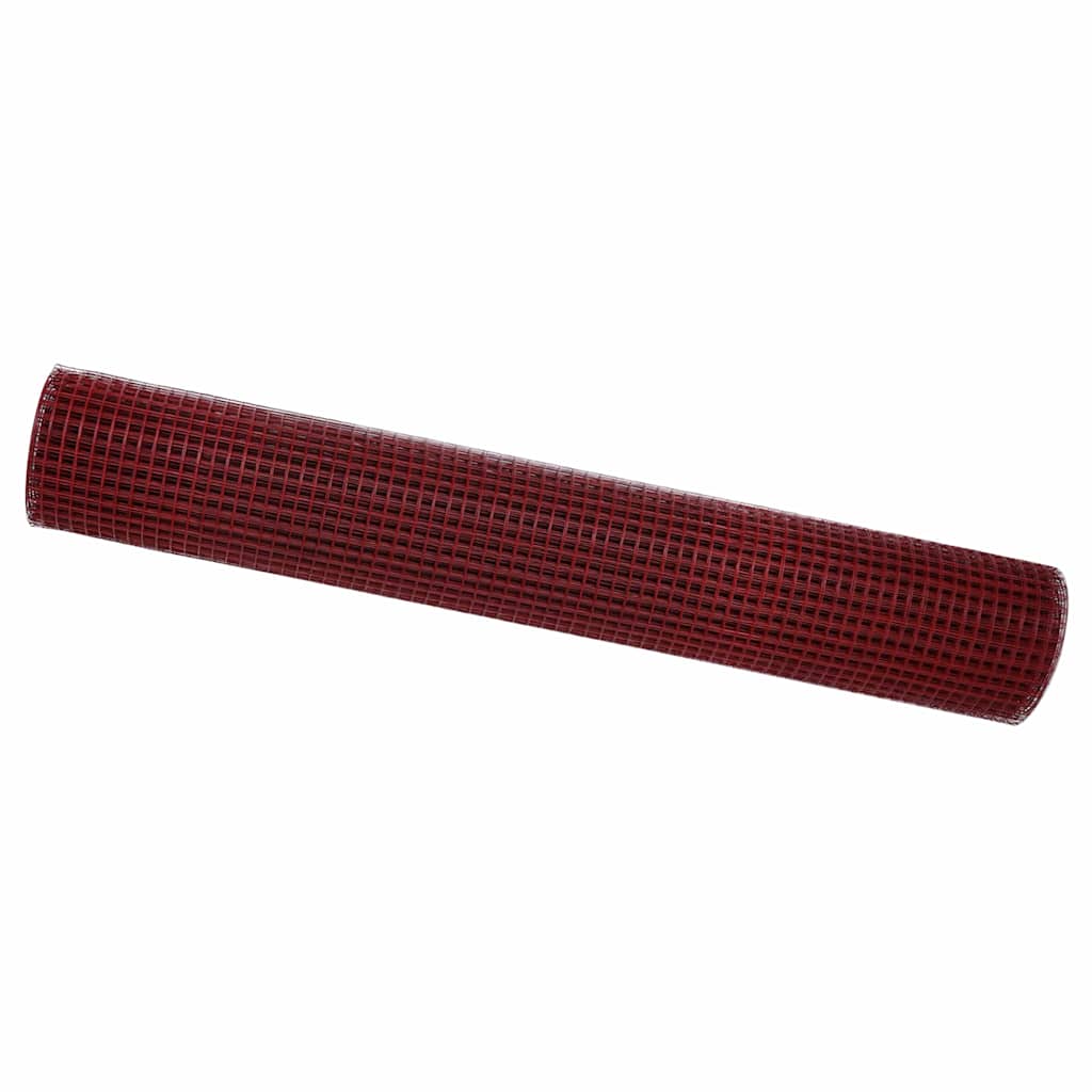 Suvirinto vielos tvoros Raudona 1.5 x 25 m