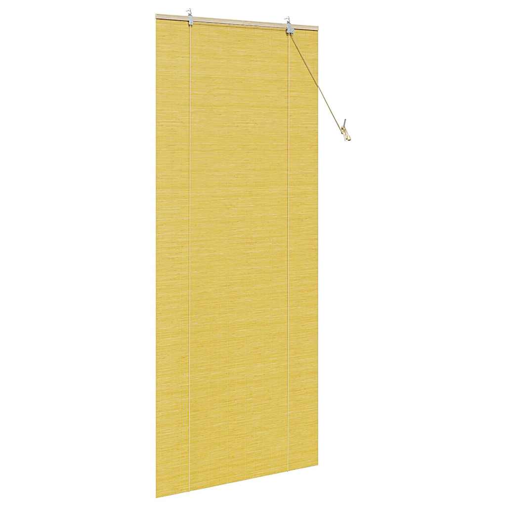 Roletas Geltona 80 x 220 cm Bambukas