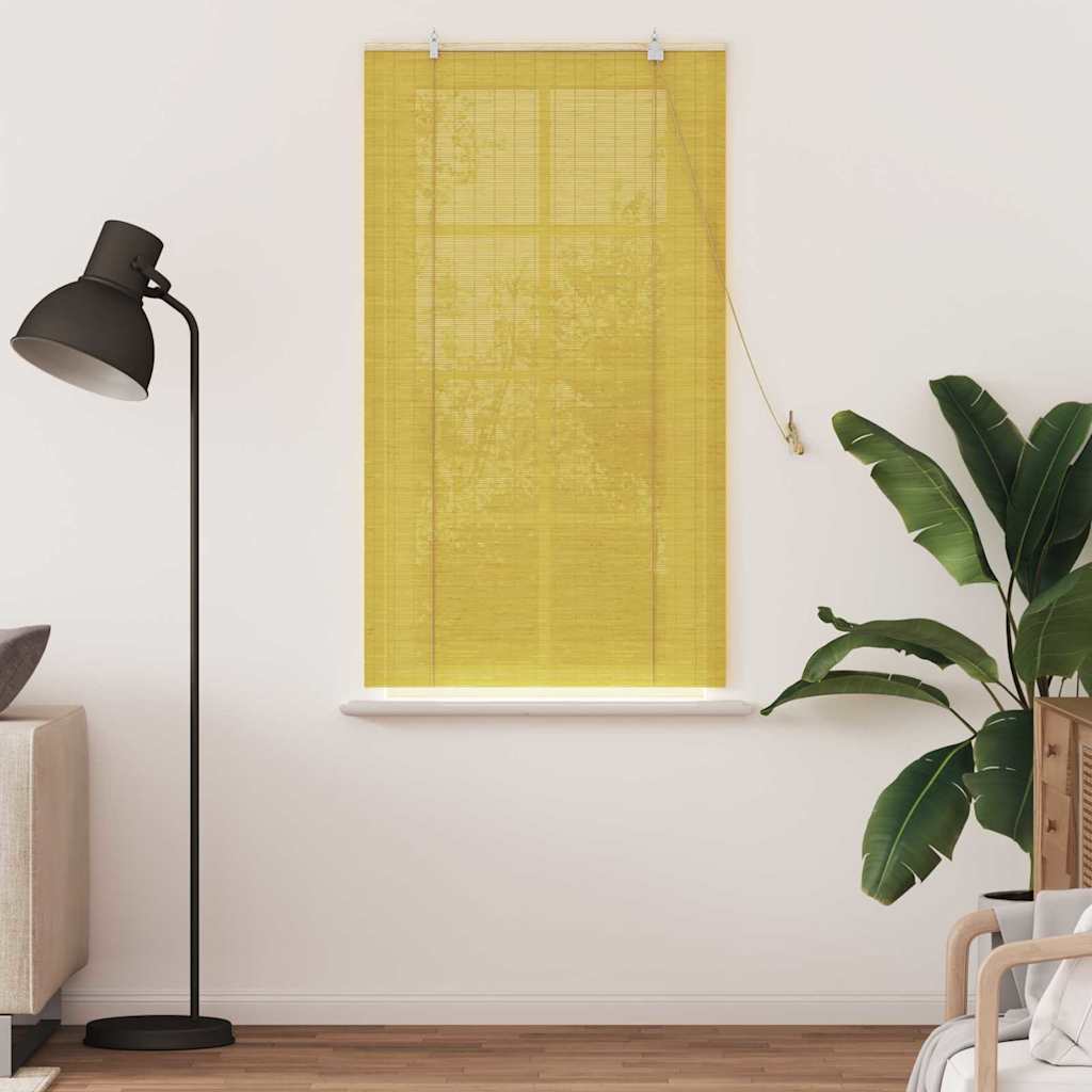 Roletas Geltona 90 x 160 cm Bambukas