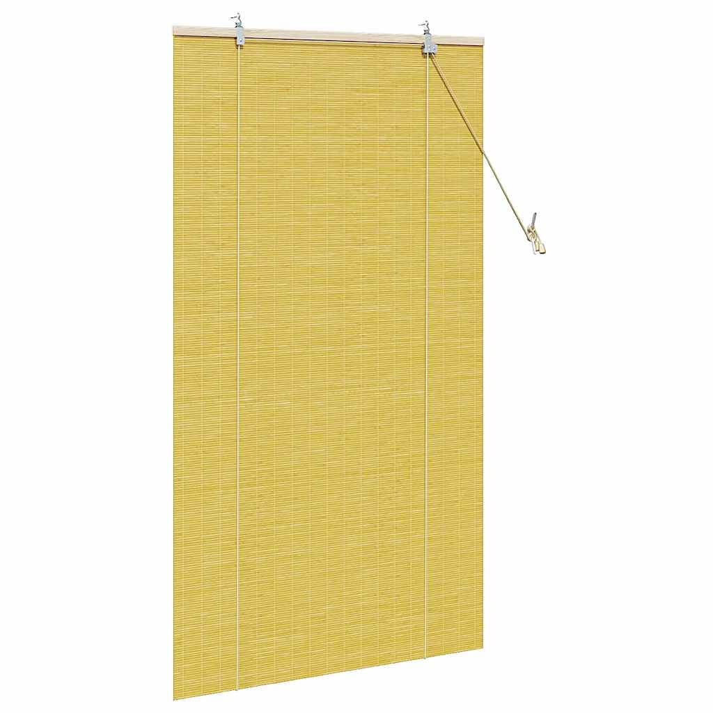 Roletas Geltona 90 x 160 cm Bambukas