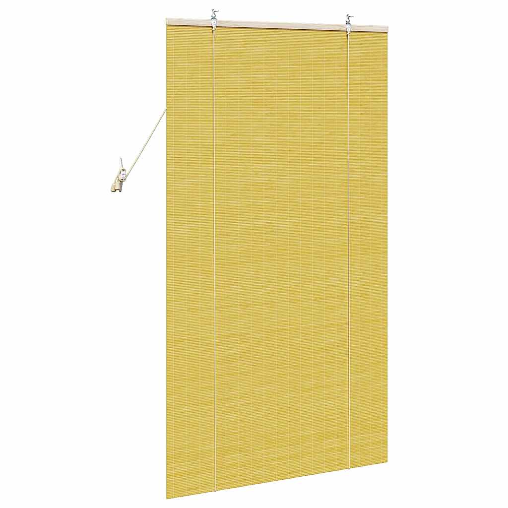 Roletas Geltona 90 x 160 cm Bambukas