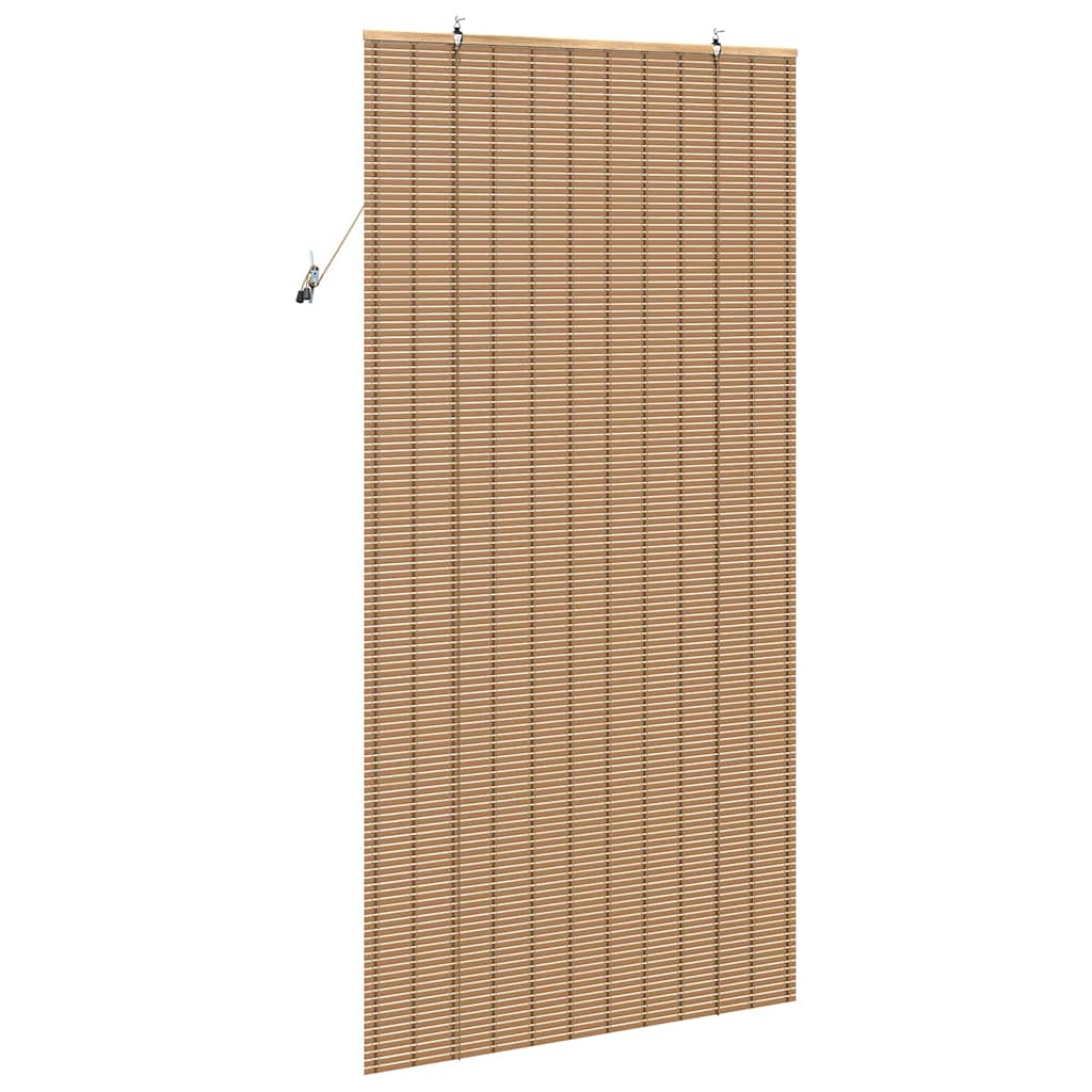 Rulode ar aizkariem Gaiši brūna 110 x 220 cm bambuss