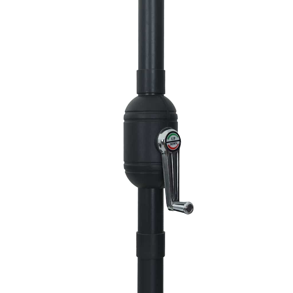 Sodo skėtis 394 x 394 x 248 cm Poliesteris ir plienas Azurblau