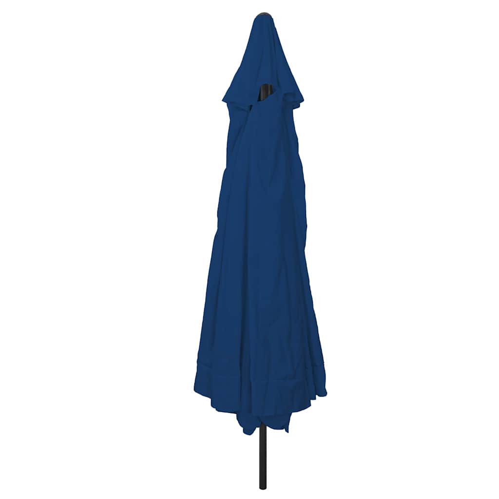 Sodo skėtis 394 x 394 x 248 cm Poliesteris ir plienas Azurblau