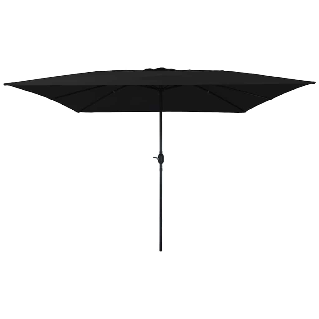 Sodo skėtis Juoda 295 x 295 x 245 cm Poliesteris ir plienas