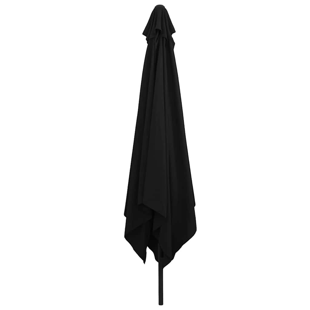 Sodo skėtis Juoda 295 x 295 x 245 cm Poliesteris ir plienas
