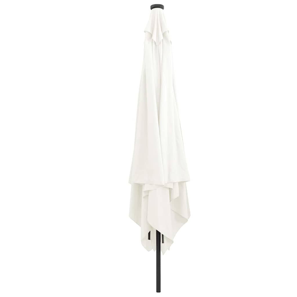 Sodo skėtis LED FINLAY, smėlinė balta, 295x295x245cm