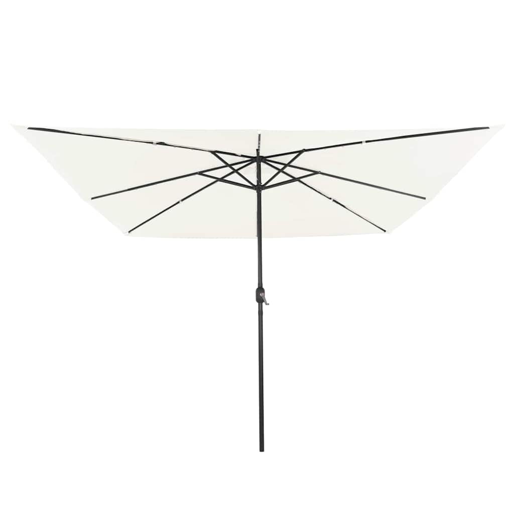 Sodo skėtis LED FINLAY, smėlinė balta, 295x295x245cm