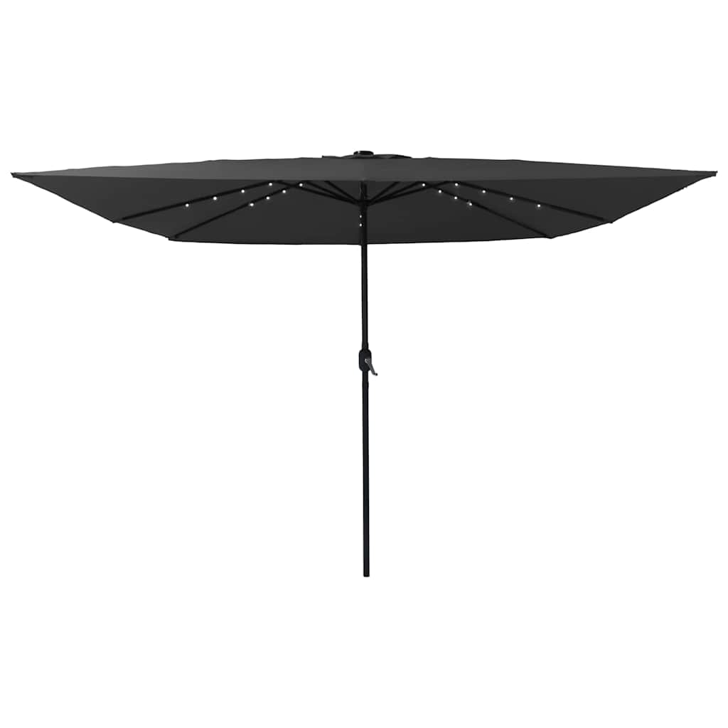 Sodo skėtis LED FINLAY, antracitinė, 295x295x245cm