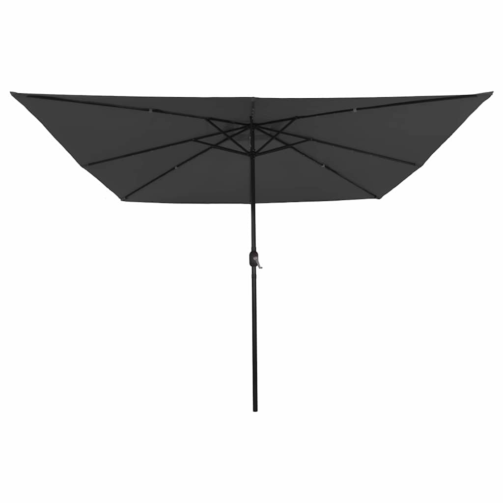 Sodo skėtis LED FINLAY, antracitinė, 295x295x245cm