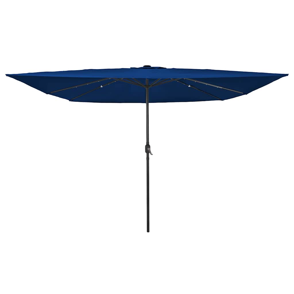 Dārza saulessargs LED FINLAY, zils, 295x295x245cm