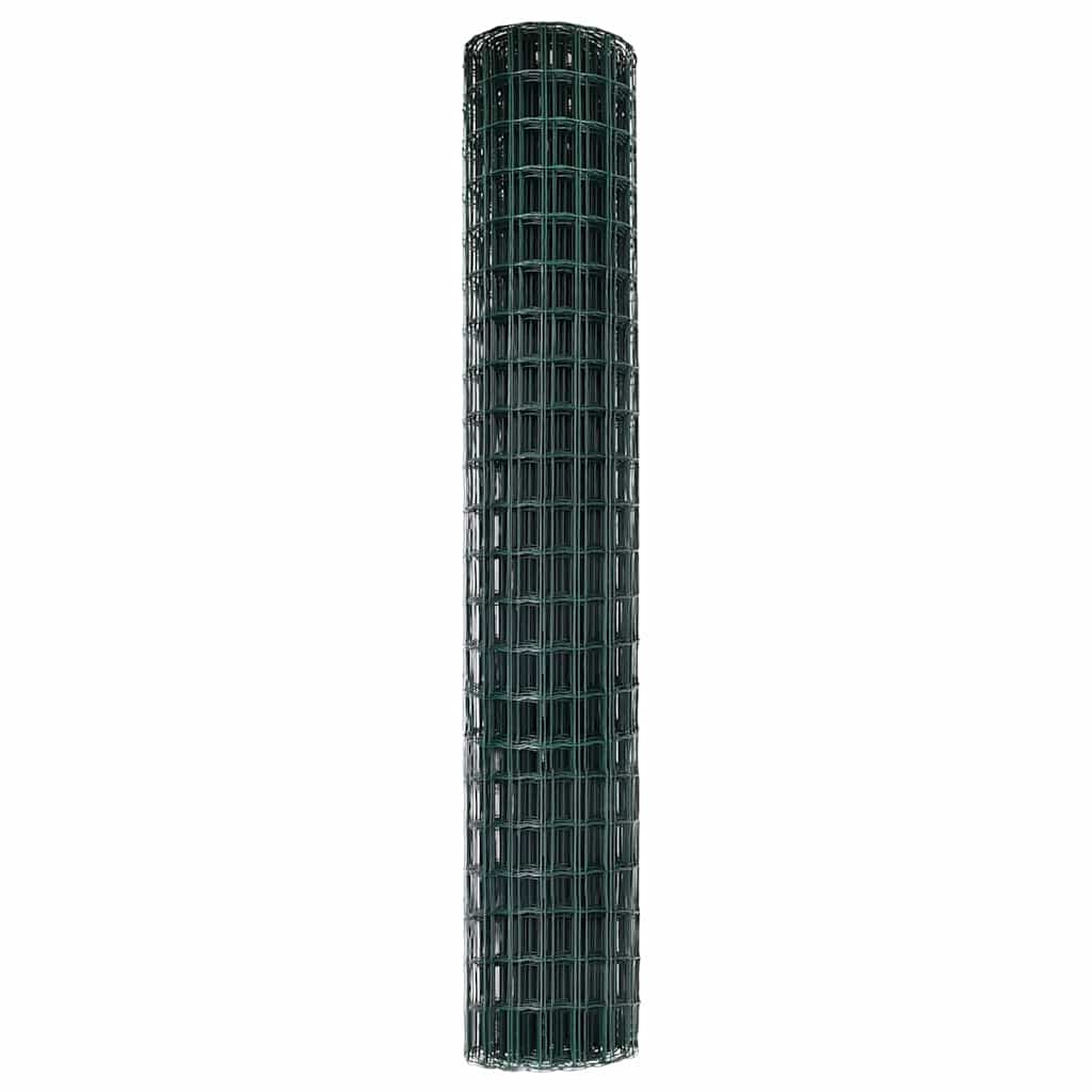 Euro žogs Zaļš 1,5 x 10 m PVC pārklāts tērauds