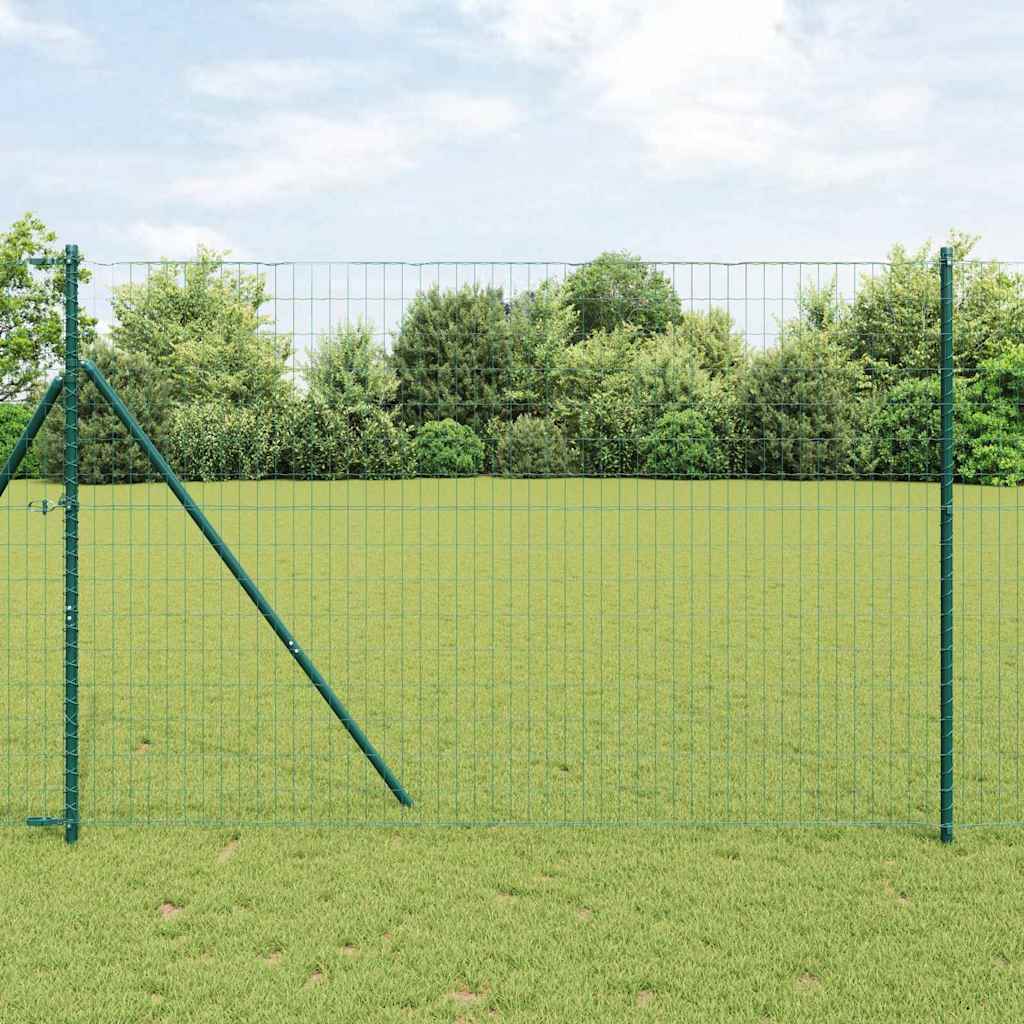 Euro žogs Zaļš 1,5 x 10 m PVC pārklāts tērauds