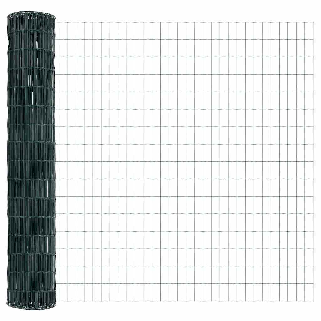 Euro žogs Zaļš 1,5 x 10 m PVC pārklāts tērauds