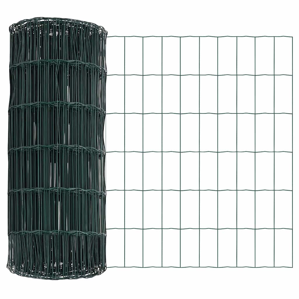 Euro žogs Zaļš 0.4 x 25 m ar PVC pārklājumu dzelzs