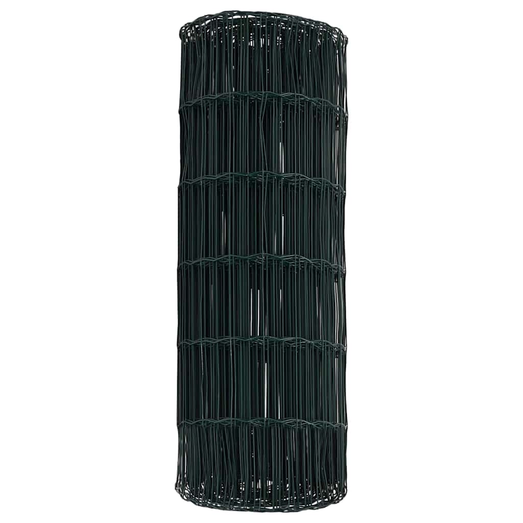 Euro fence Green 0.4 x 25 m PVC coated iron