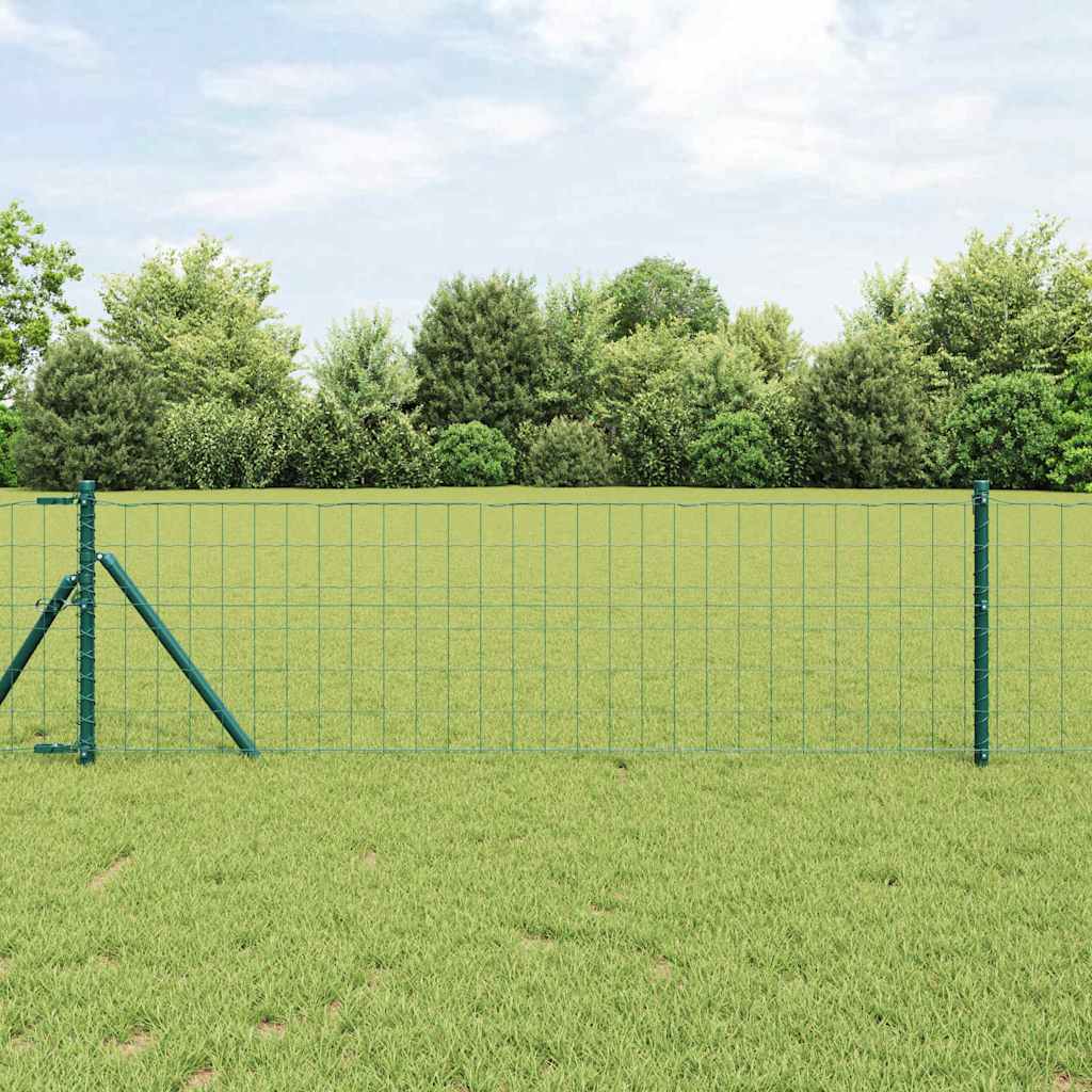 Eiro žogs Zaļš 0.8 x 25 m ar PVC pārklājumu, dzelzs