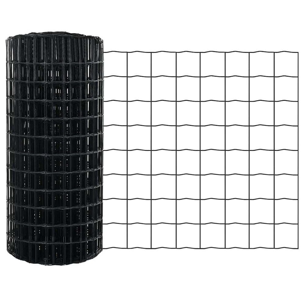 Euro tvora Pilka 0.8 x 10 m PVC padengta geležis