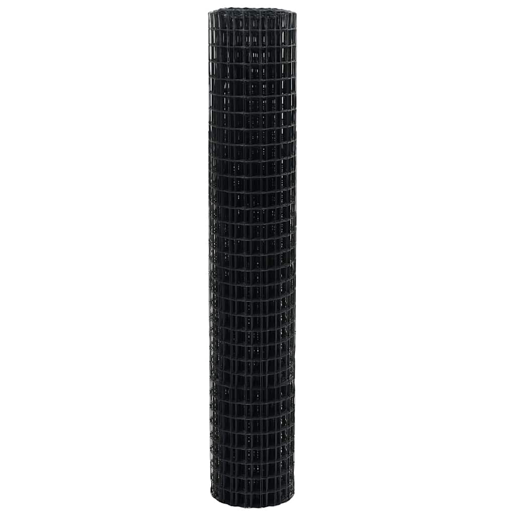 Euro fence Grey 1.5 x 10 m PVC coated iron