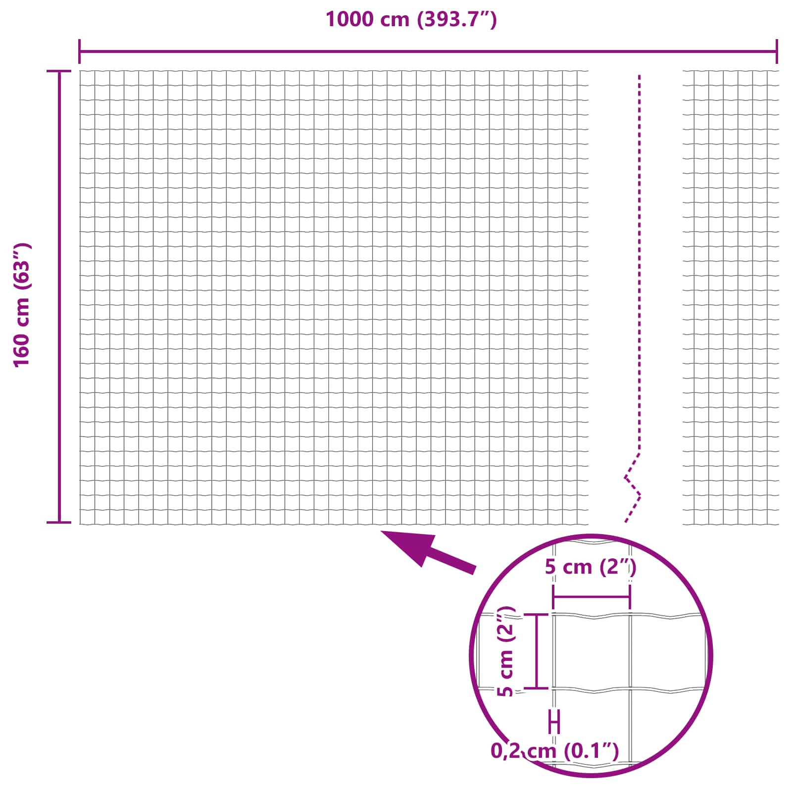 Euro tvora Pilka 1.6 x 10 m PVC padengta geležis