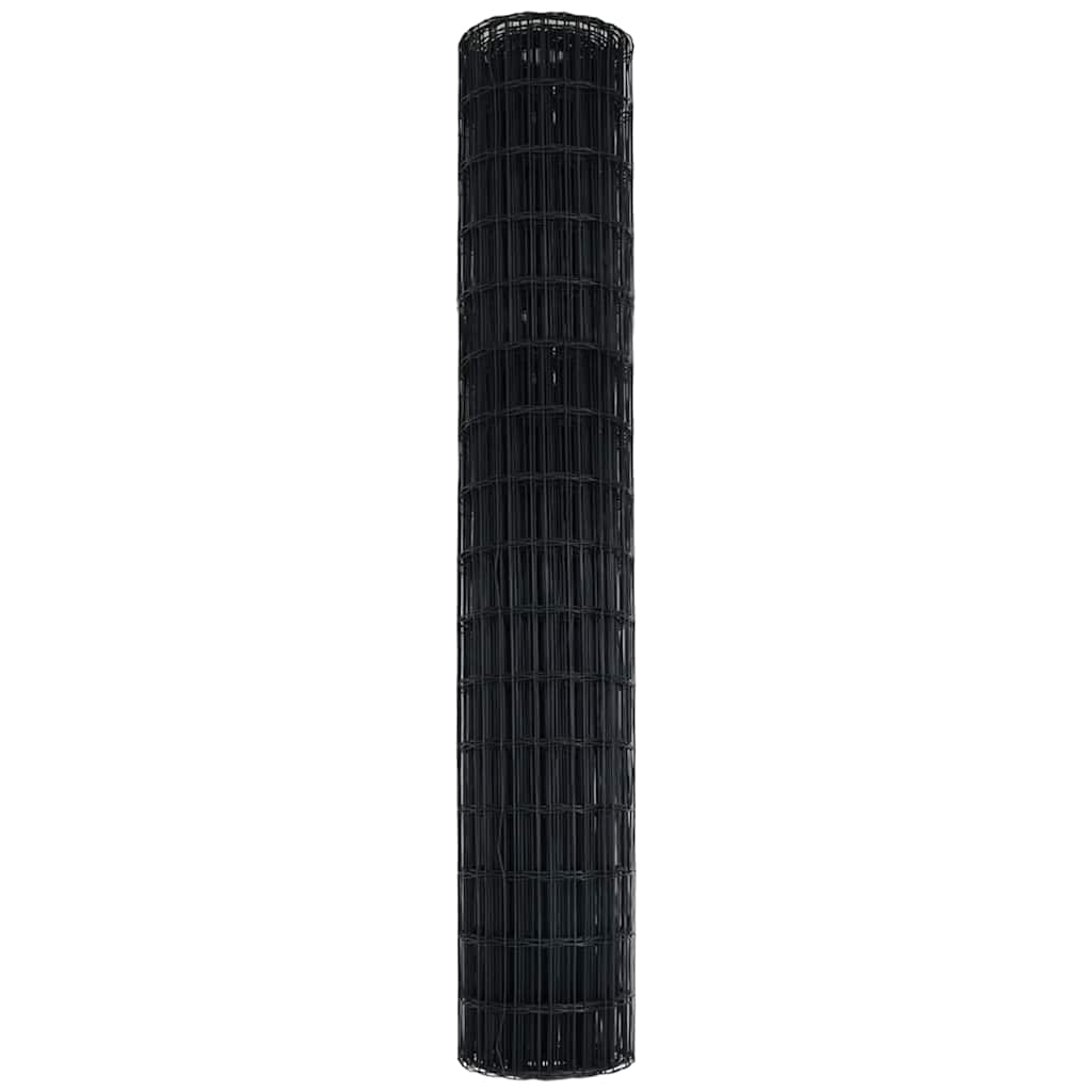 Euro tvora Pilka 1.5 x 10 m PVC padengta geležis