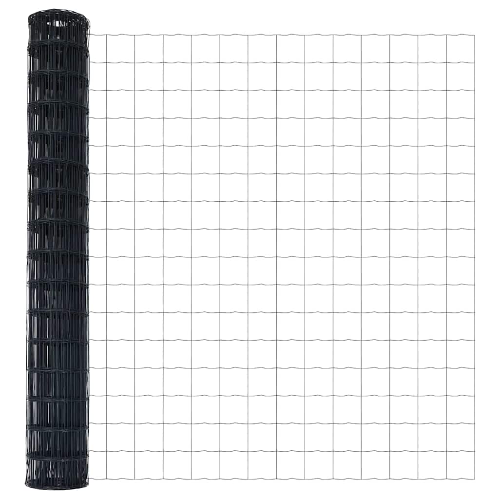 Eiro žogs Pelēks 1.6 x 10 m PVC pārklāts tērauds