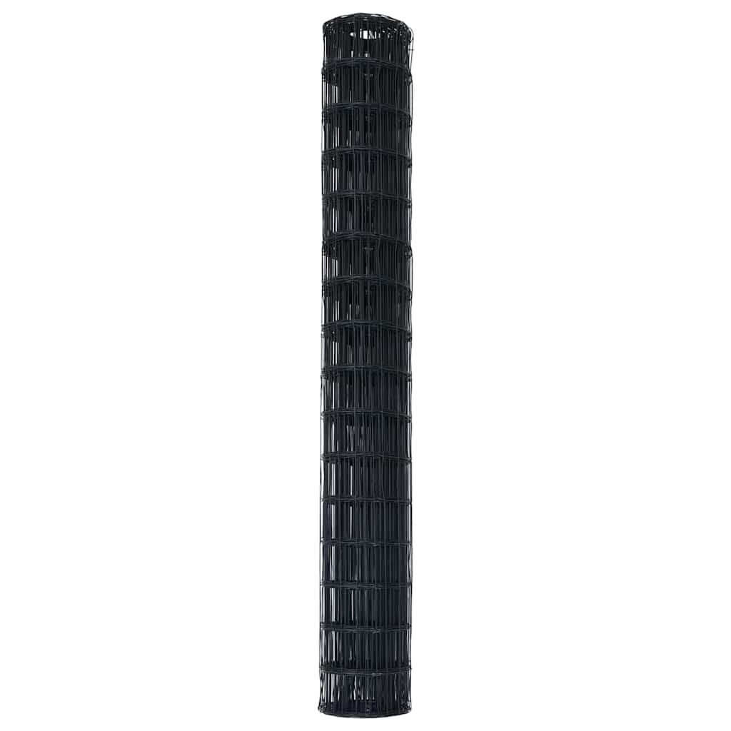 Eiro žogs Pelēks 1.6 x 10 m PVC pārklāts tērauds