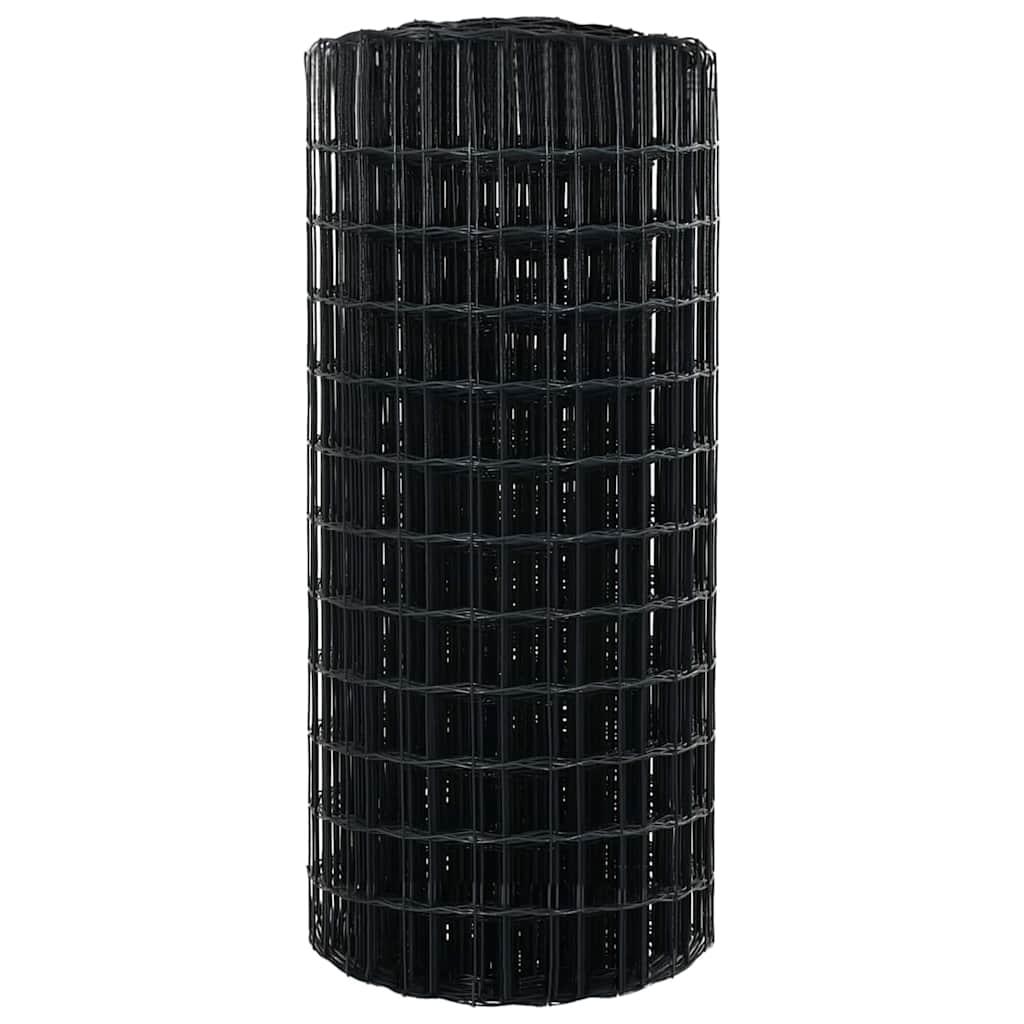 Eiro žogs Pelēks 0.4 x 25 m ar PVC pārklājumu, dzelzs