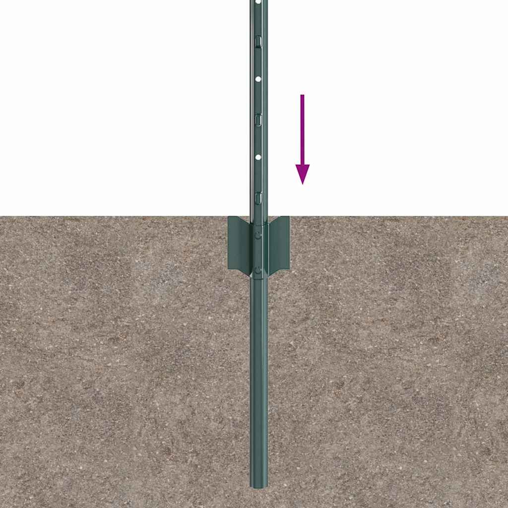Žoga stabs 22 gab. Zaļš 120 cm Tērauds