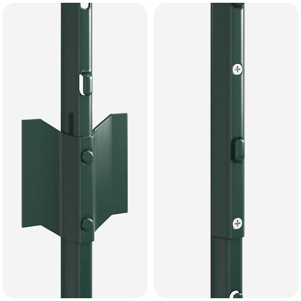 Įmontuotas tvoros stulpas 22 vnt. Žalia 200 cm