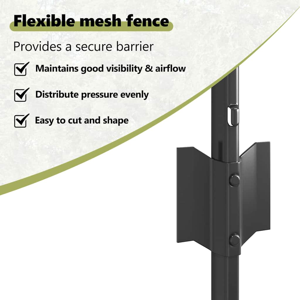 Fence Post 22 pcs Grey 100 cm Steel