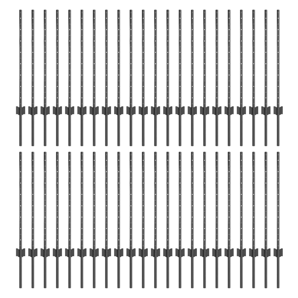 Žoga stabs 44 gab. Pelēka 120 cm Tērauds
