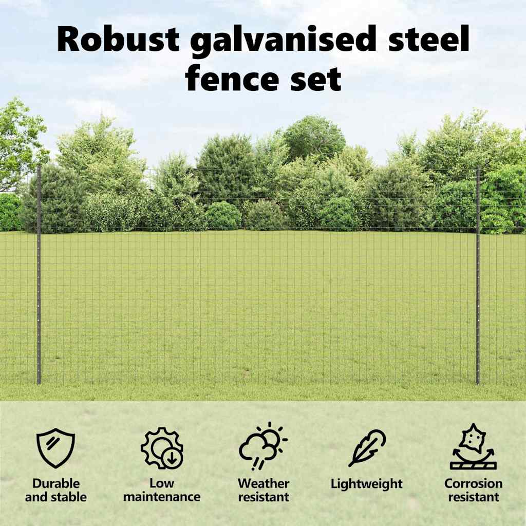 Silver fence posts 44 pcs Grey