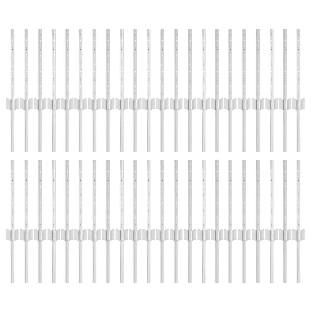 Tvorelių stulpai 44 pcs Sidabro Galvanizuotas plienas
