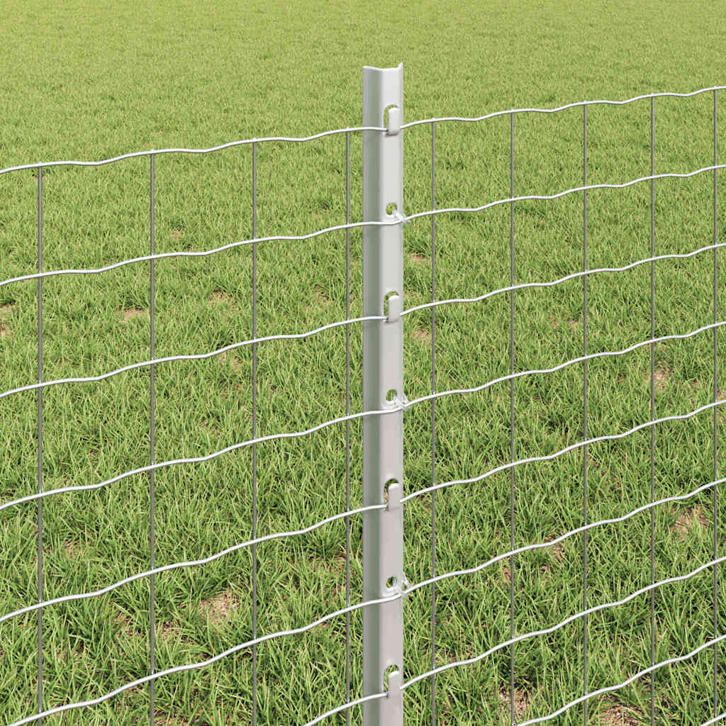 Įmontuotas tvoros stulpas 44 vnt. Sidabrinė 100 cm