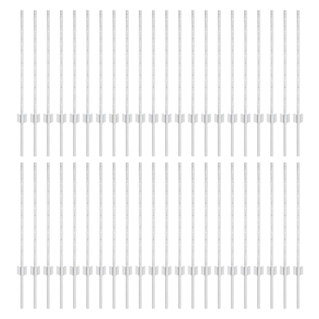 Žali tvorelių stulpai 44 pcs Sidabro Galvanizuotas plienas
