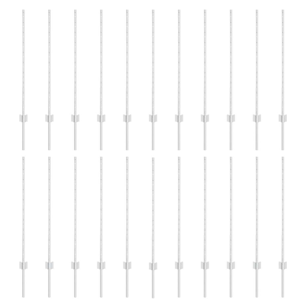 Tvorelių stulpai 44 pcs Sidabro Cinkuotas plienas