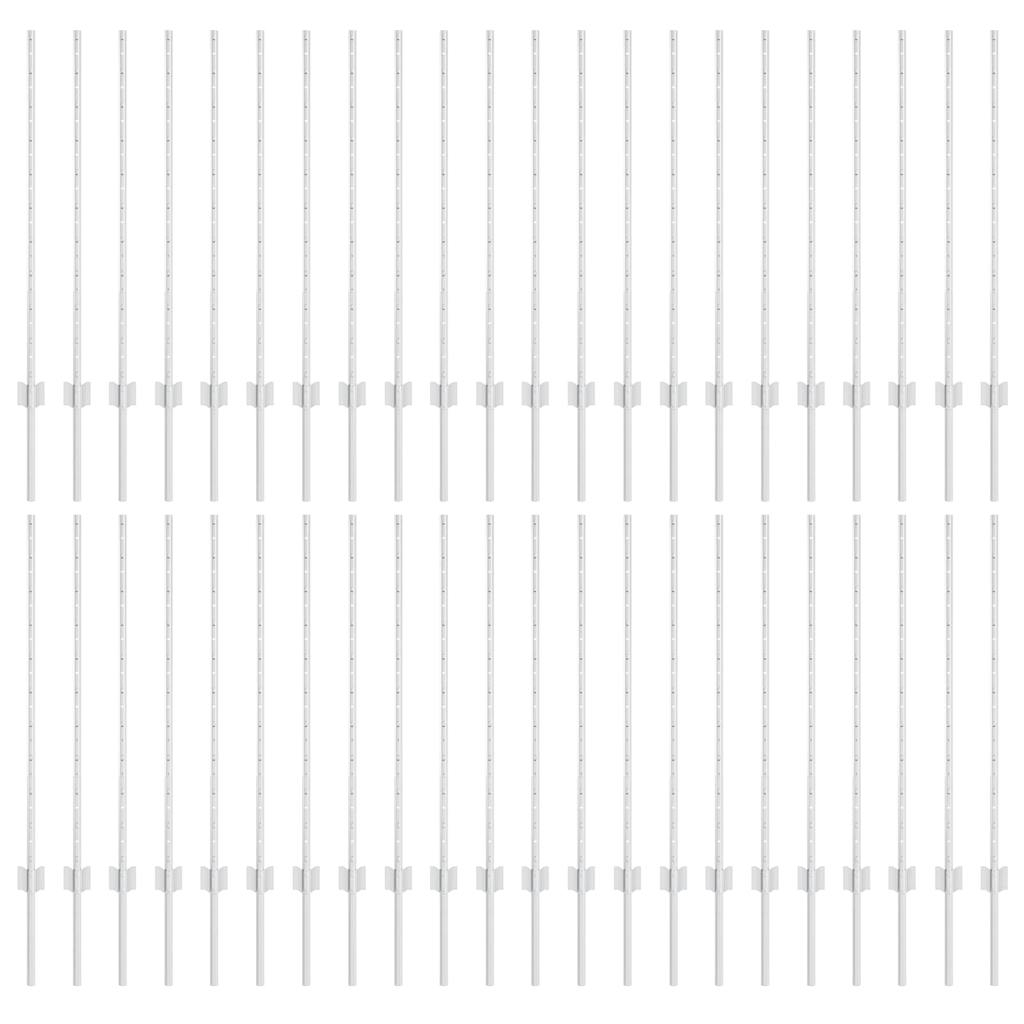 Tvorelių stulpai 44 pcs Sidabro Galvanizuotas plienas