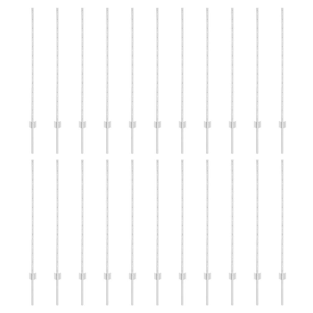 Tvorelių stulpai 44 pcs Sidabro Cinkuota plienas