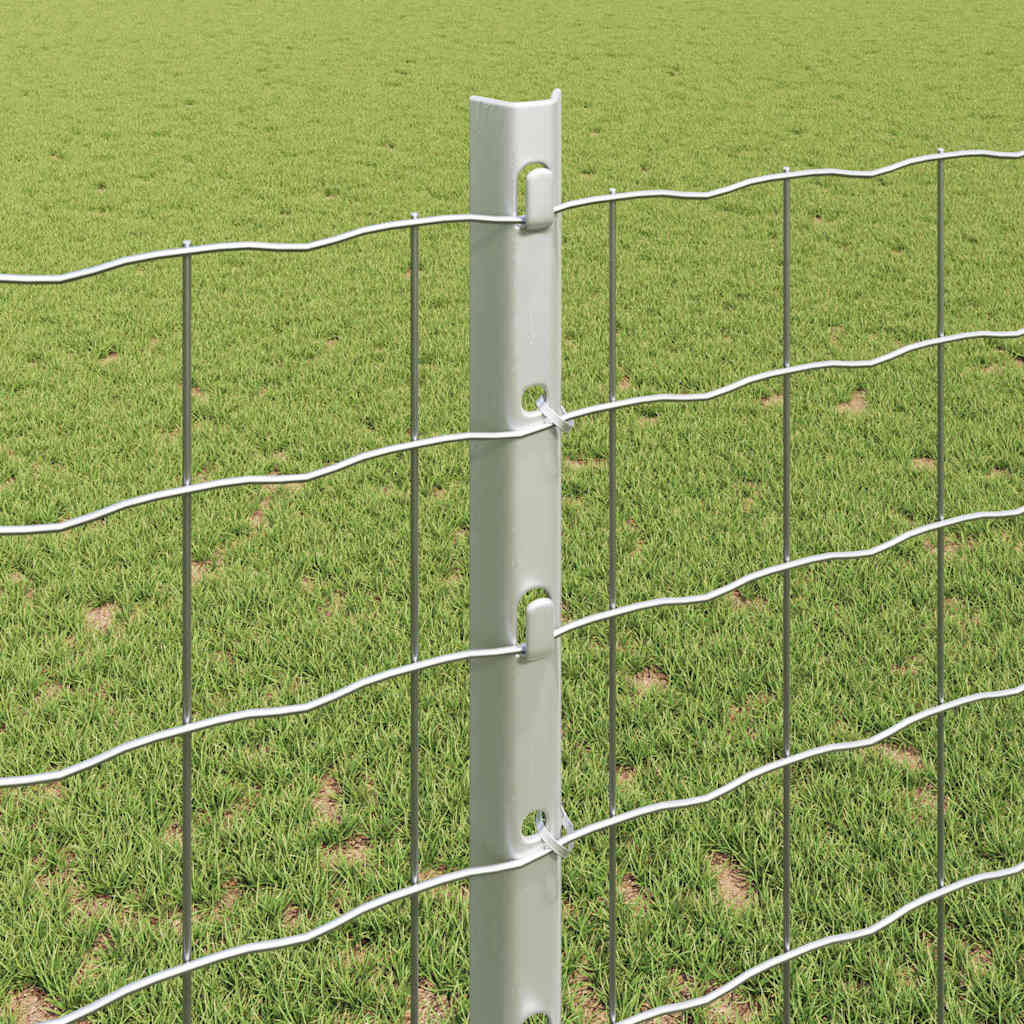 Lauko įmontuotas tvoros stulpas 44 vnt. Sidabrinė 160 cm