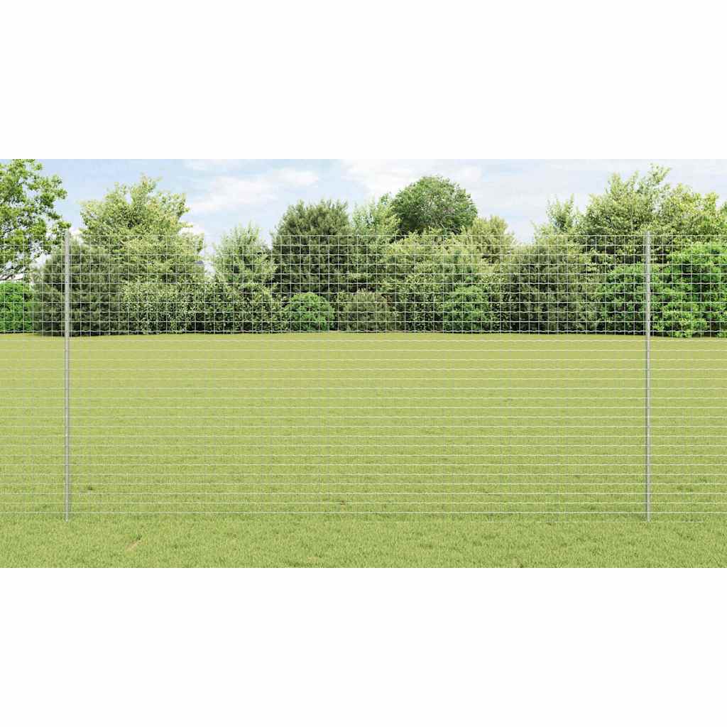 Fence posts 44 pcs Silver Galvanized steel