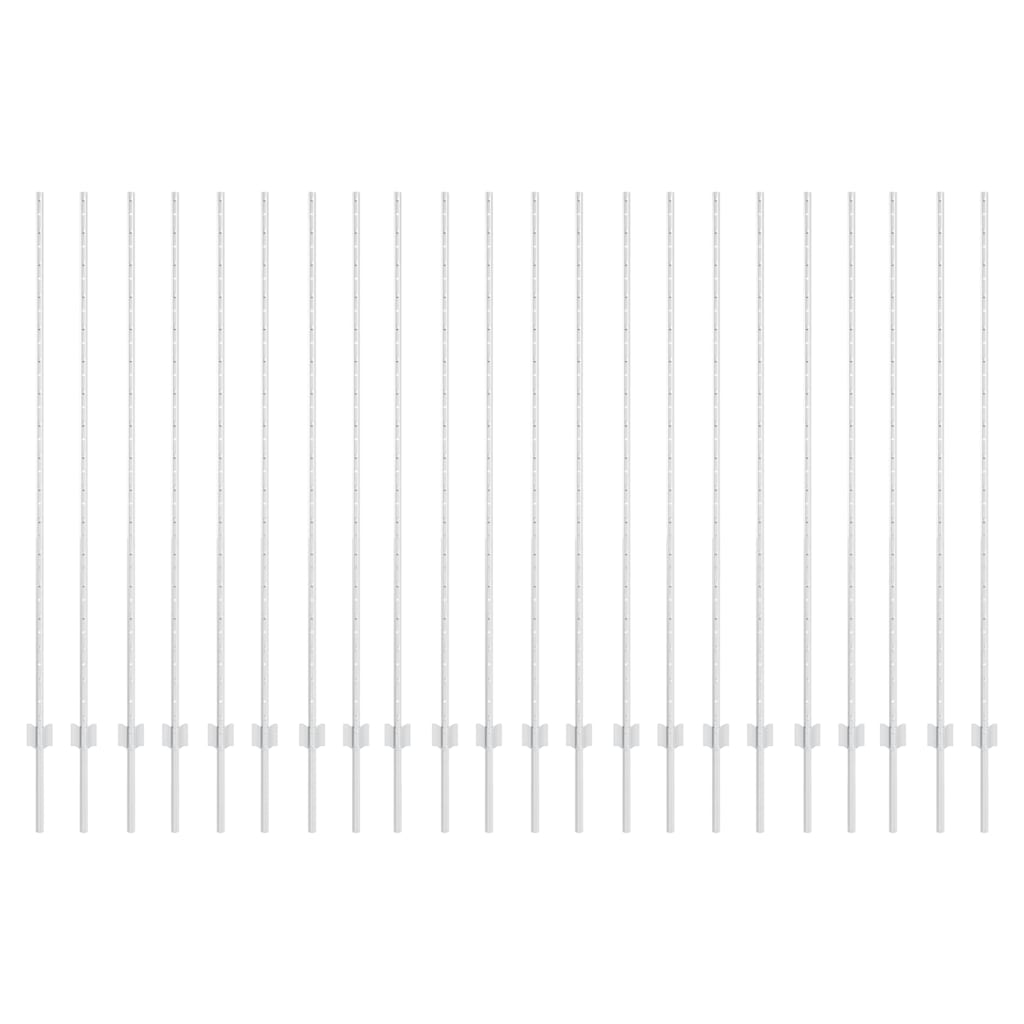 Tvorelių stulpai 44 pcs Sidabro Cinkuota plienas