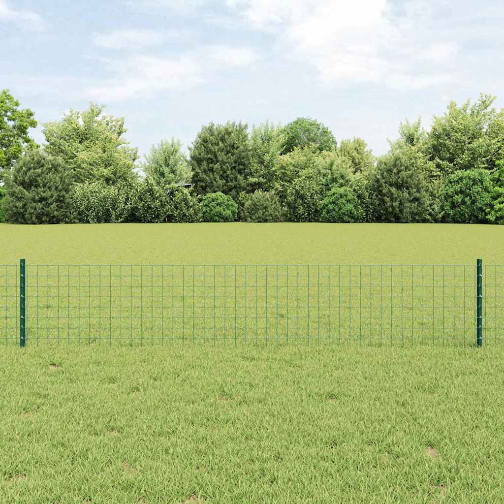 Žogs ar stabiem, zaļš, 0,4 x 10 m, tērauds un PVC