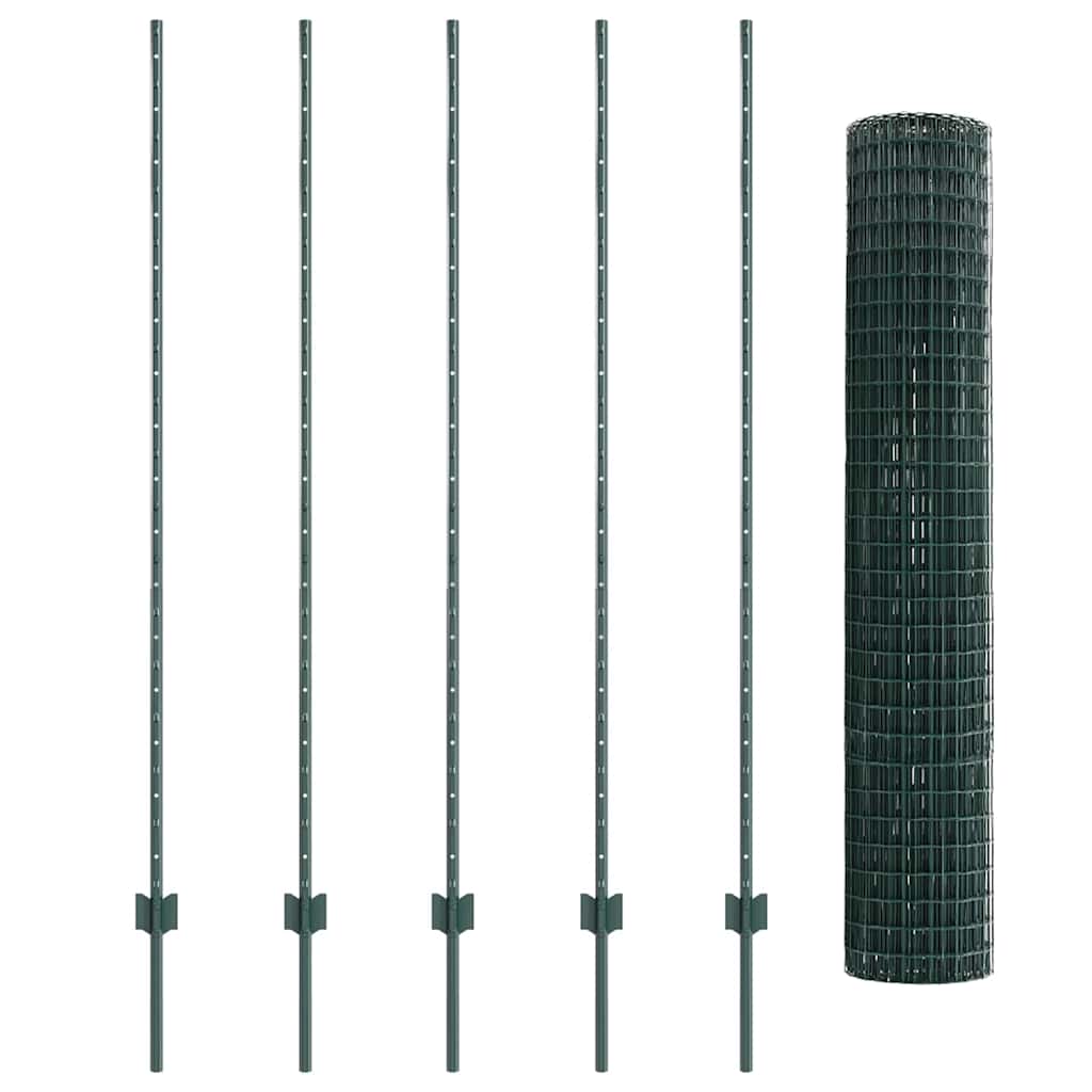 Tvora su stulpais Žalia 1.6 x 10 m Plienas