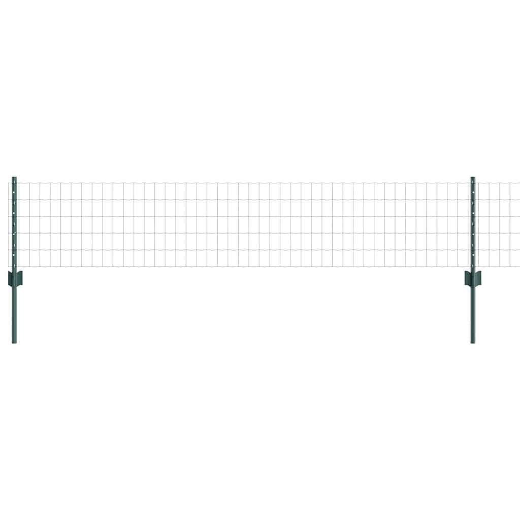 Tvora su stulpais Žalia 0,4 x 10 m Plienas ir PVC