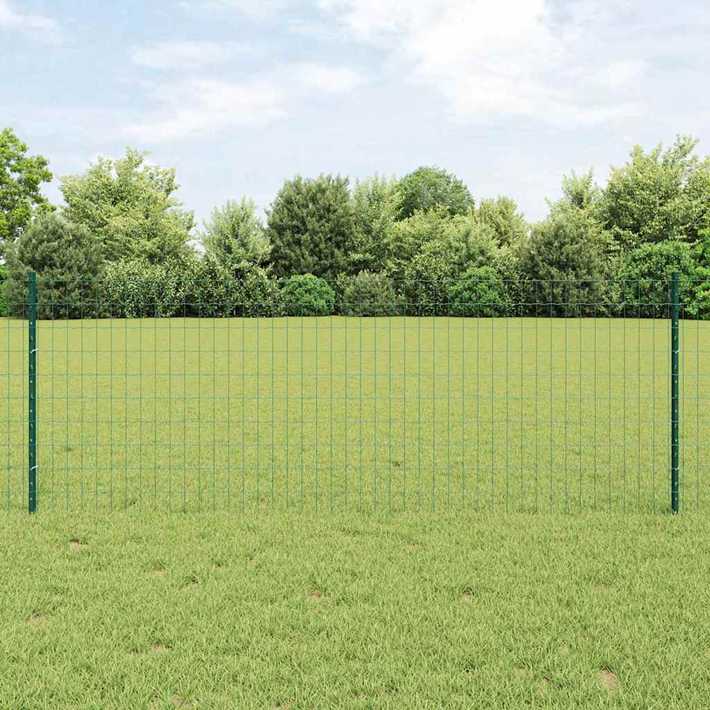 Žoga ar stabiem Zaļa 0,8 x 10 m Tērauds un PVC