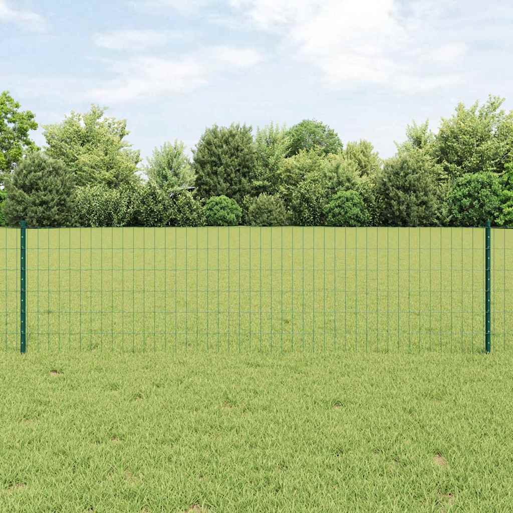 Žogs ar stabiem Zaļš 0,6 x 10 m Tērauds un PVC
