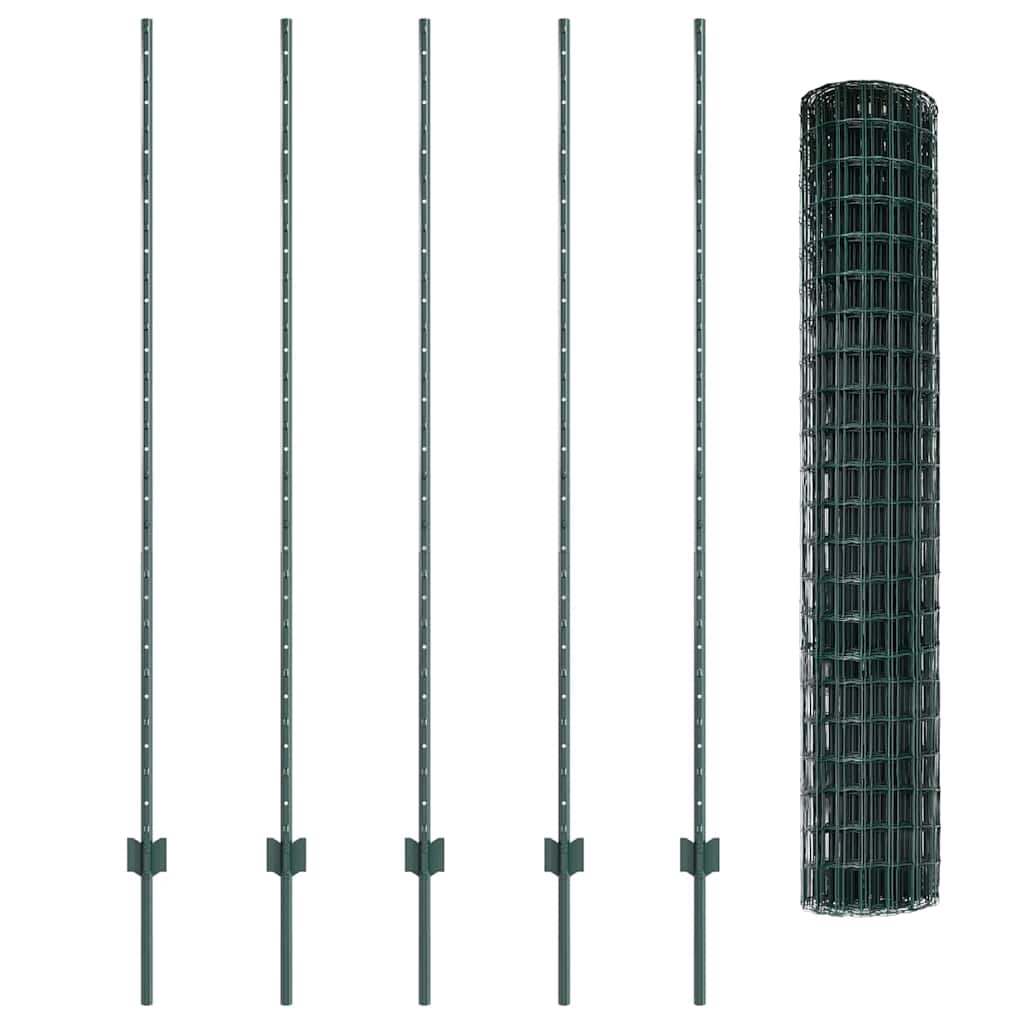 Tvora su stulpais Žalia 1.5 x 10 m Plienas